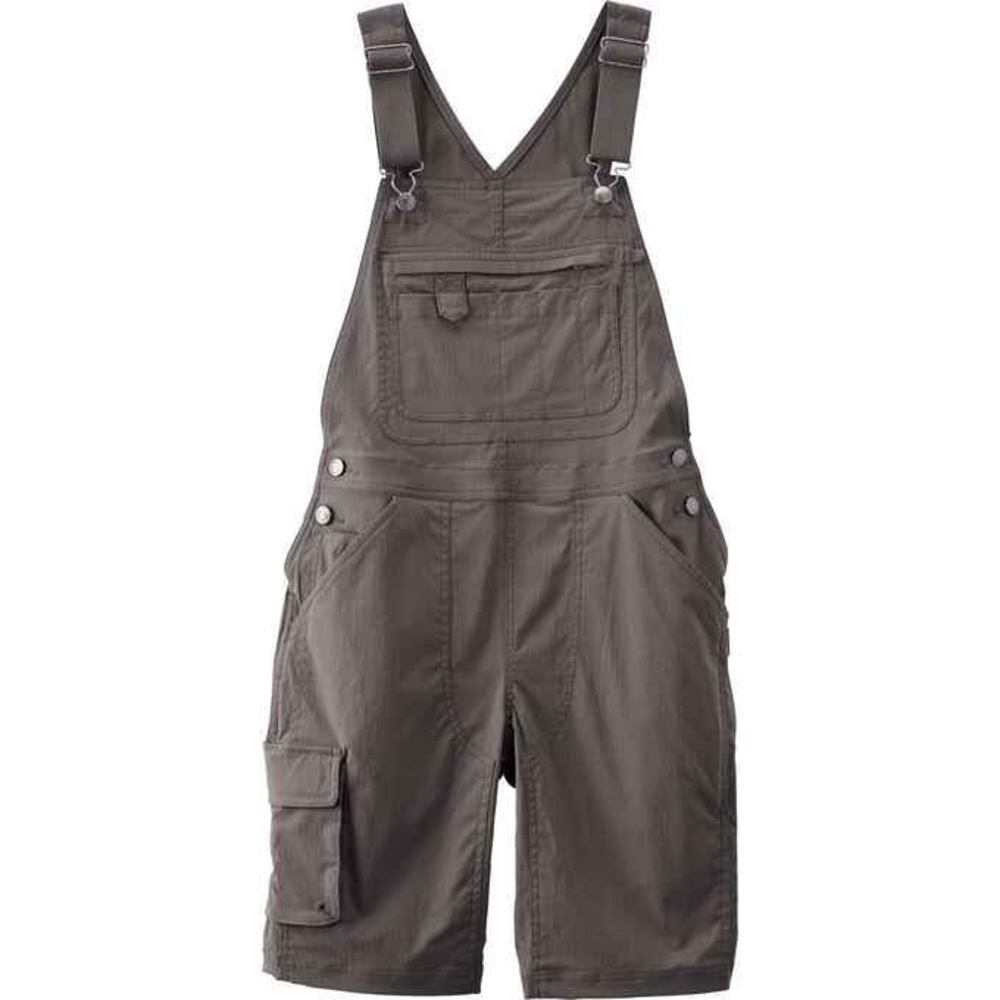 Duluth Trading Company Heirloom Garden Short Overalls Grey XXL
